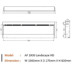 Advanced Fires Landscape Media Wall Electric Fire