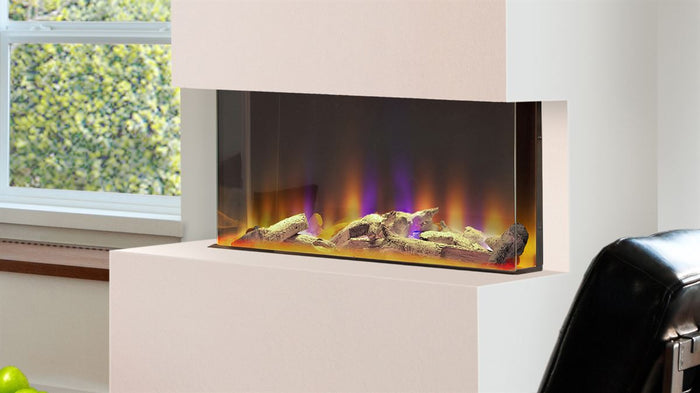 Celsi Electriflame VR 750 Built In 3-2-1 Sided Glass Electric Fire