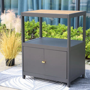 Maze Outdoor Kitchen Bar Unit - Grey