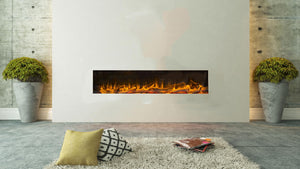 Advanced Fires 1500 Panoramic Widescreen HD 3 Sided Media Wall Fire