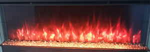 Luvelle 3D Panoramic Electric Fire 50 Inch 1/2/3 Sided Media Wall Electric Fire Insert