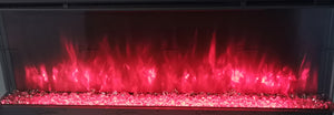 Luvelle 3D Panoramic Electric Fire 71 Inch 1/2/3 Sided Media Wall Electric Fire Insert