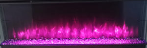 Luvelle 3D Panoramic Electric Fire 80 Inch 1/2/3 Sided Media Wall Electric Fire Insert