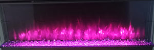 Luvelle 3D Panoramic Electric Fire 50 Inch 1/2/3 Sided Media Wall Electric Fire Insert