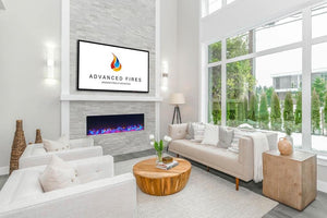 Advanced Fires Landscape Media Wall Electric Fire