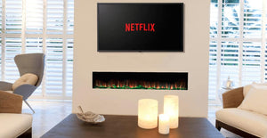 Advanced Fires Landscape Media Wall Electric Fire