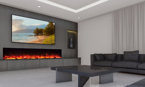 Advanced Fires Landscape Media Wall Electric Fire