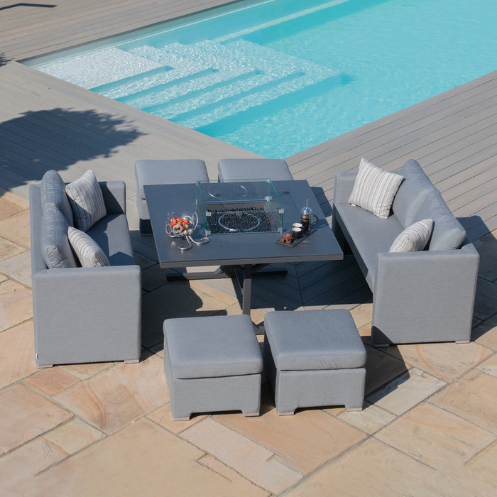 Maze Fuzion Sofa Cube Set with Fire Pit