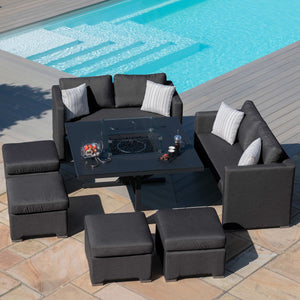 Maze Fuzion Sofa Cube Set with Fire Pit