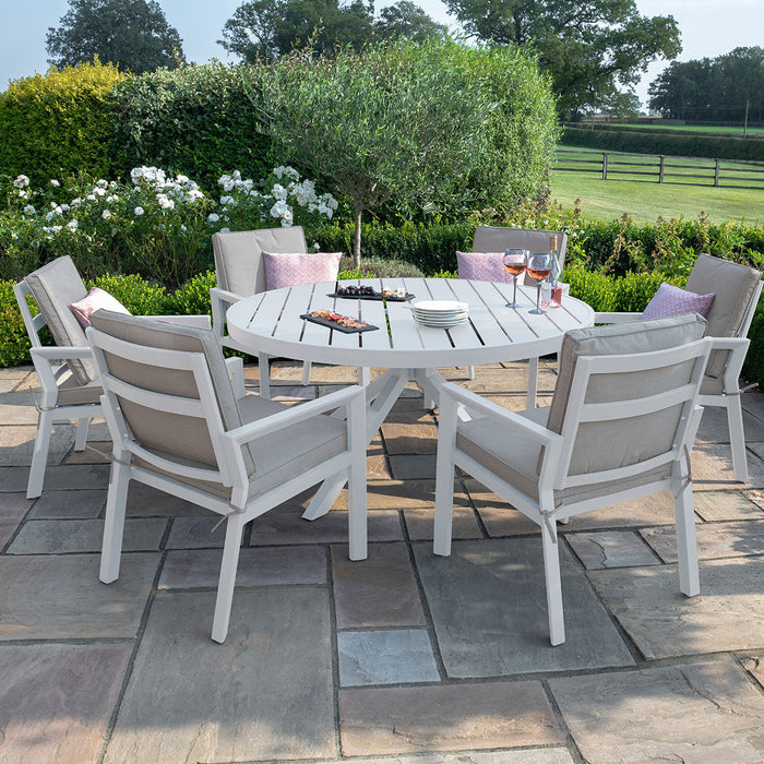 Maze New York 6 Seat Round Dining Set