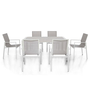 Maze New York 6 Seat Rectangular Dining Set