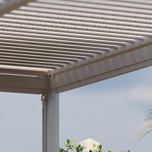 Maze - Como 3m x 3m Aluminium Metal Outdoor Garden Pergola