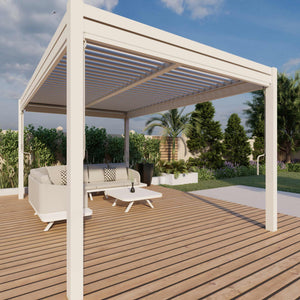 Maze - Como 3m x 3m Aluminium Metal Outdoor Garden Pergola