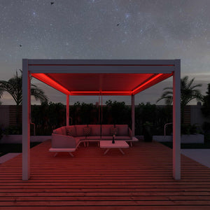 Maze - Como 3m x 3m Aluminium Metal Outdoor Garden Pergola