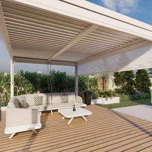 Maze Pergola Aluminium Rectangular 30x40 with 4 Drop Sides