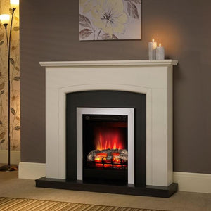 Be Modern Carina Electric Fireplace in Ivory finish - ExpertFires