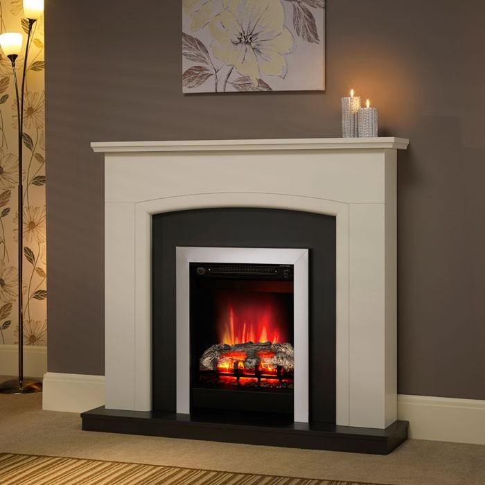 Be Modern Hayden Electric Fireplace in Soft White