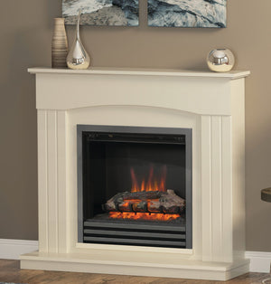 Be Modern Linmere Electric Fireplace in Almond Stone - ExpertFires