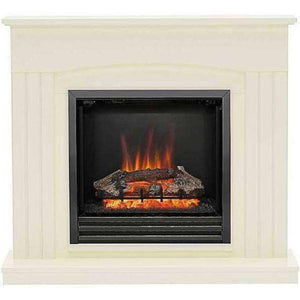 Be Modern Linmere Electric Fireplace in Almond Stone - ExpertFires