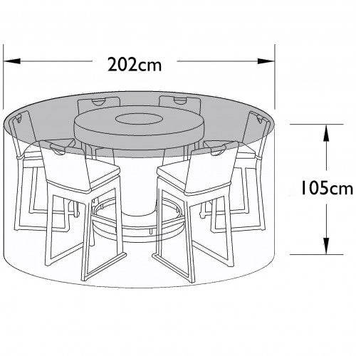 Maze Outdoor Cover for 6 Seat Bar Set