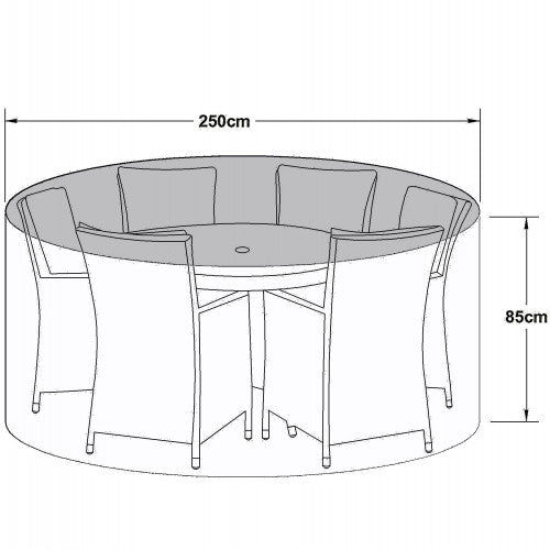 Maze Outdoor Cover for 6 Seat Round Dining Set