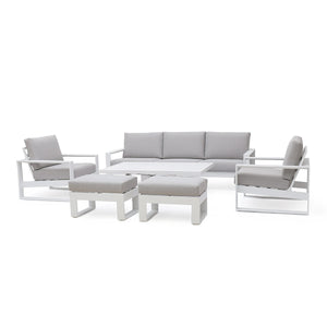 Maze Amalfi 3 Seat Sofa Set With Rising Table