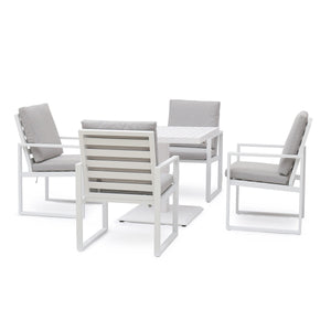 Maze Amalfi 4 Seat Square Dining Set with Rising Table