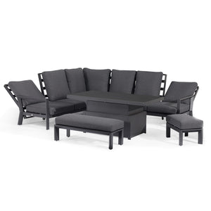 Maze Manhattan Reclining Corner Dining Set with Rising Table