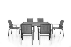 Maze New York 6 Seat Rectangular Dining Set