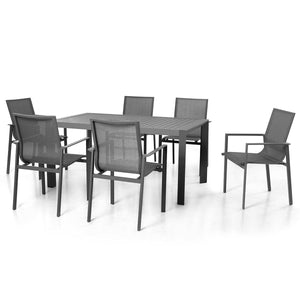 Maze New York 6 Seat Rectangular Dining Set