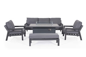 Maze New York 3 Seat Sofa Set with Rising Table