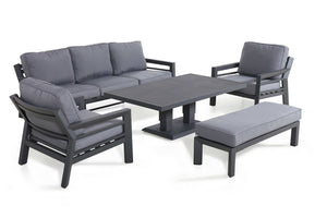 Maze New York 3 Seat Sofa Set with Rising Table