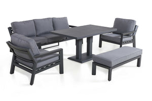 Maze New York 3 Seat Sofa Set with Rising Table