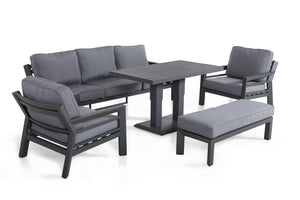 Maze New York 3 Seat Sofa Set with Rising Table