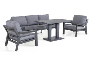 Maze New York 3 Seat Sofa Set with Rising Table