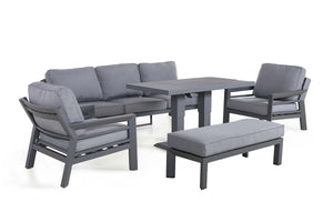 Maze New York 3 Seat Sofa Set with Rising Table