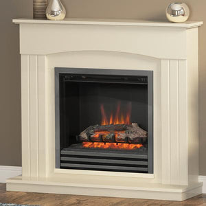 Be Modern Linmere Electric Fireplace in Almond Stone - ExpertFires