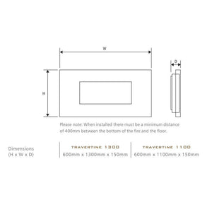 Celsi Electriflame XD Travertine Electric Fireplace - ExpertFires