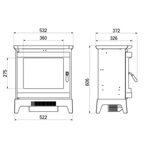 Celsi Electristove VR Rochester Electric Stove - ExpertFires