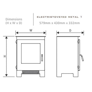 Celsi Electristove XD Metal 1 Electric Stove - ExpertFires