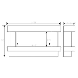 Celsi Ultiflame VR Orbital 800 Illumia Electric Fireplace Suite - ExpertFires