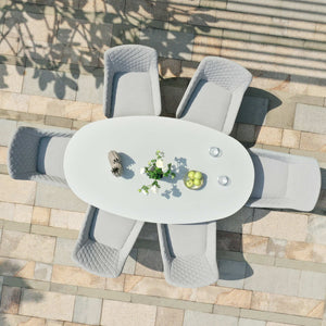 Maze Zest 6 Seat Oval Dining Set