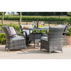 Maze Texas 4 Seat Round Dining Set