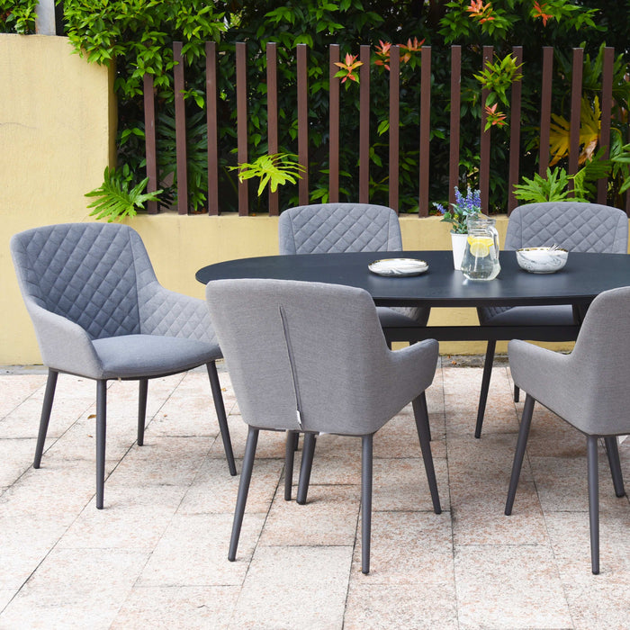 Maze Zest 6 Seat Oval Dining Set