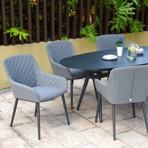 Maze Zest 6 Seat Oval Dining Set