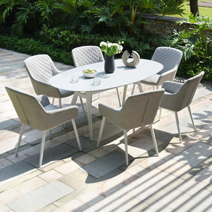 Maze Zest 6 Seat Oval Dining Set