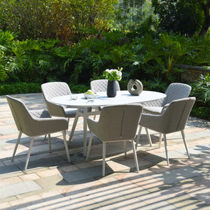 Maze Zest 6 Seat Oval Dining Set