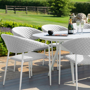 Maze Pebble 8 Seat Oval Dining Set