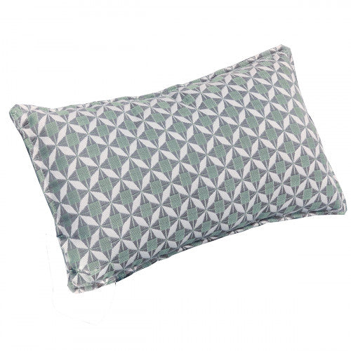 Maze Pair of Outdoor Sunbrella Fabric Bolster Cushion (30x50cm) - Mosaic Glacier