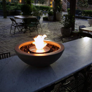 Mix 600 Round Fire Pit Bowl Bio Ethanol  - EcoSmart Fire - ExpertFires